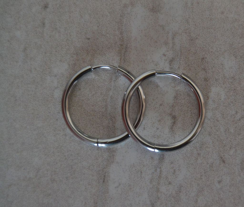 Créoles Support 20 mm – Finition Argentée